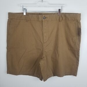 Old Navy #546549 Slim Built-in-Flex Dark Tan Khaki Shorts NWT